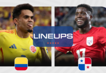 Colombia National Football Team vs Panama National Football Team Lineups Colombia national football team vs Panama national football team lineups